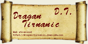 Dragan Tirnanić vizit kartica